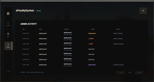 More information about "Penalty System"