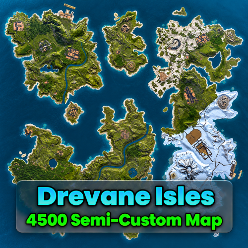 More information about "Drevane Isles | Semi-Custom 4500 Size Map"