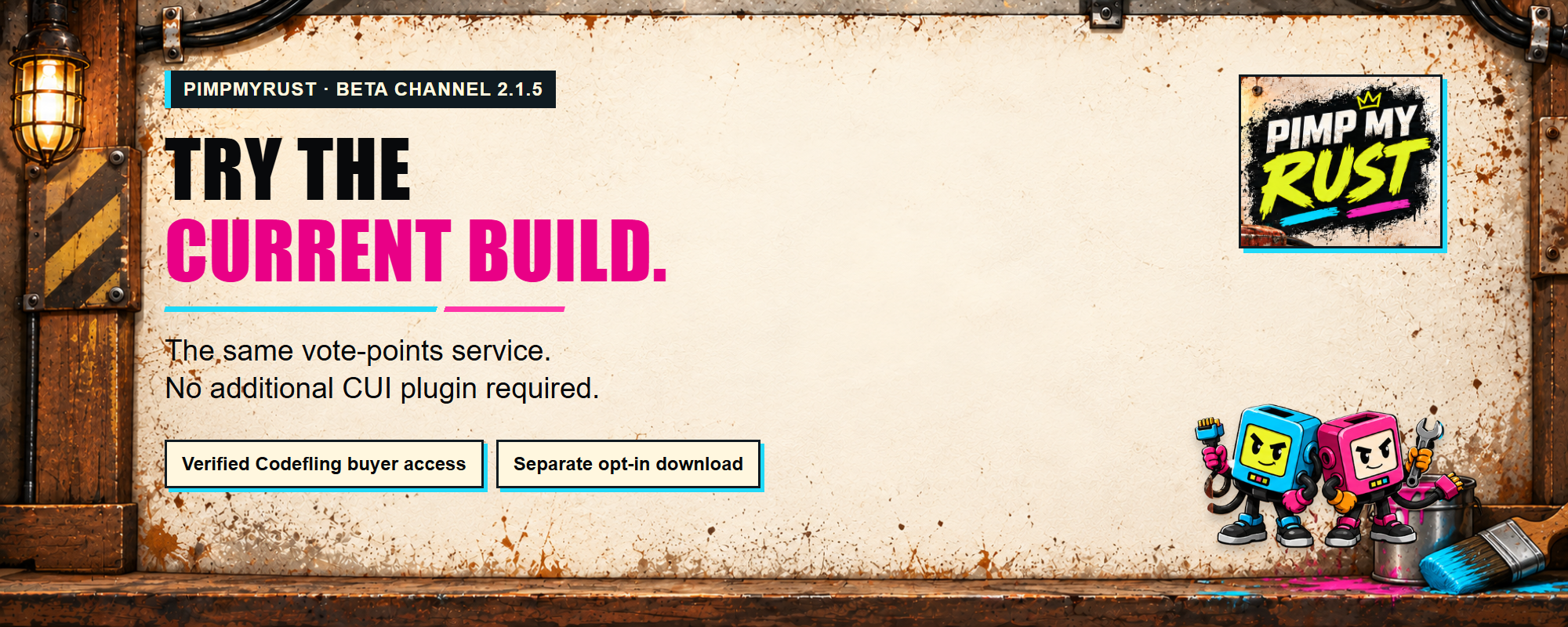 VoteSystem current build on the separate beta channel