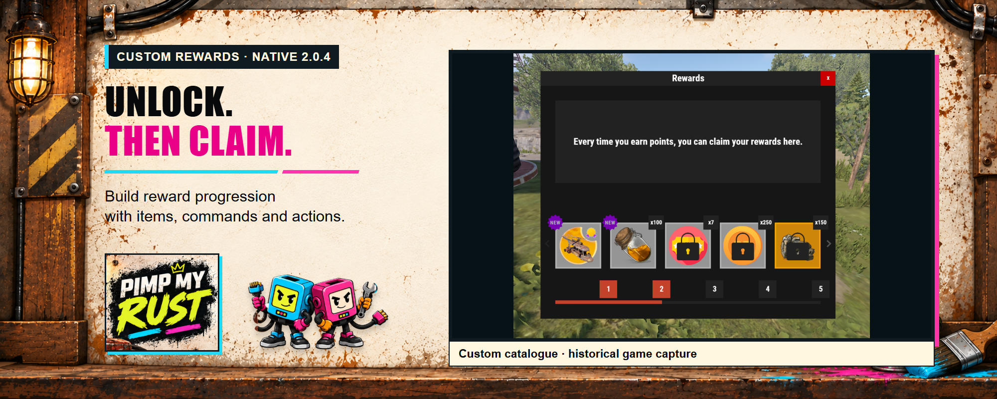 Native reward catalogue — historical game capture