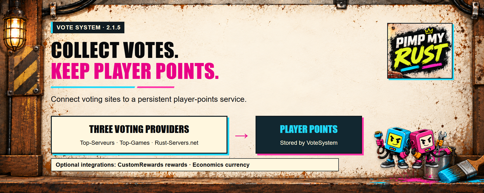 VoteSystem voting providers and player points